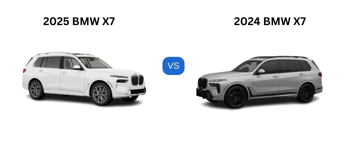 Compare 2025 BMW X7 vs 2024 BMW X7