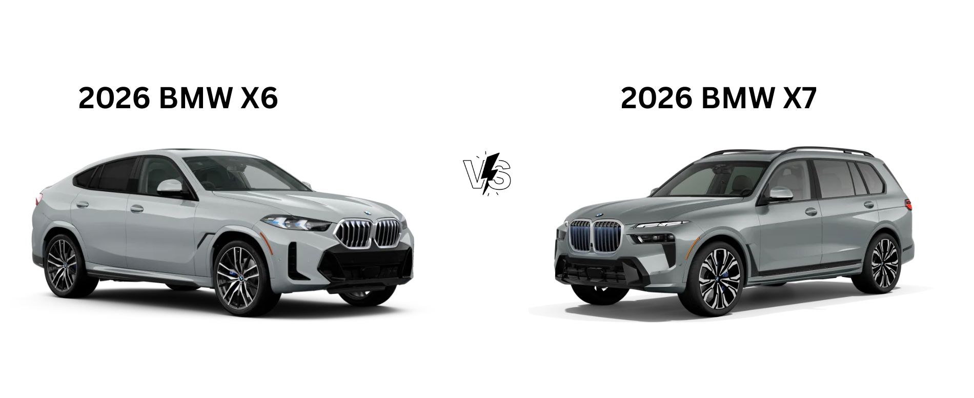 2026 BMW X6 vs 2026 BMW X7