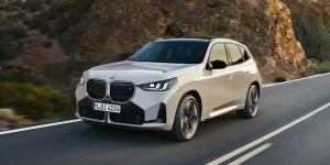 A white 2025 BMW X3.